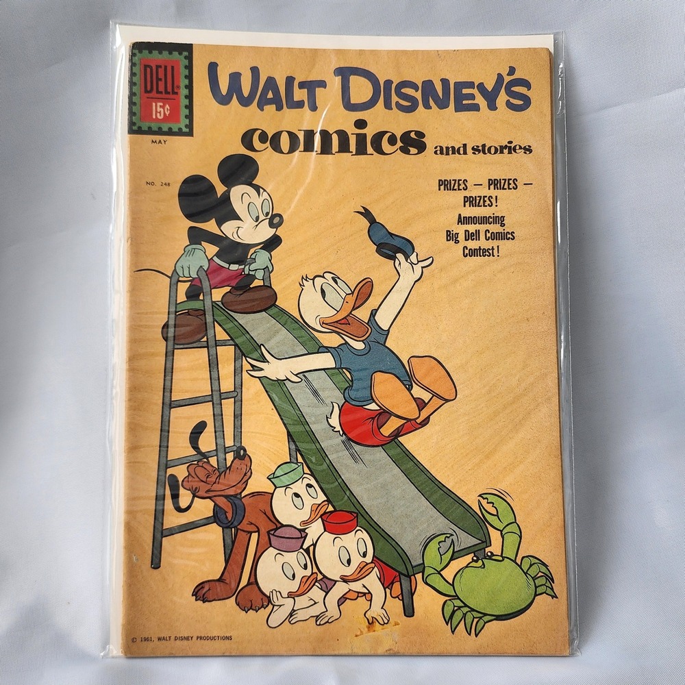 Walt Disney's Comics & Stories Dell Issue 248 May 1961 Vintage Retro Comic Book‎